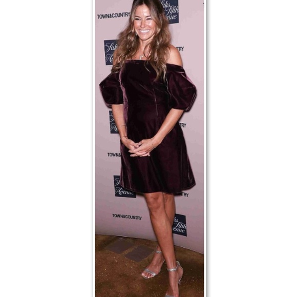 NWT! Jill Stuart Velvet Mini Puff Sleeves Dress 0 - Picture 2 of 6